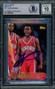 Allen Iverson Autographed 1996-97 Topps NBA at 50 Rookie Card #171 Philadelphia 76ers Auto Grade Gem Mint 10 Beckett BAS #14866798