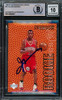 Allen Iverson Autographed 1996-97 Upper Deck Rookie Exclusives Rookie Card #R1 Philadelphia 76ers Auto Grade Gem Mint 10 Beckett BAS #14866807