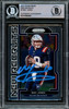 Mac Jones Autographed 2021 Panini Prizm New Recruits Rookie Card #NR-5 New England Patriots Beckett BAS #14860961