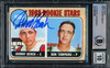 Johnny Bench Autographed 1968 Topps Rookie Card #247 Cincinnati Reds Auto Grade Gem Mint 10 Beckett BAS #14867869