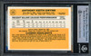 Tony Gwynn Autographed 1983 Donruss Rookie Card #598 San Diego Padres Beckett BAS #15091355