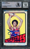 Julius Dr. J Erving Autographed 1972-73 Topps Rookie Card #195 Virginia Squires Auto Grade Gem Mint 10 Beckett BAS #14867956