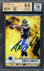 Drew Brees Autographed 2001 Topps Finest Rookie Card #127 San Diego Chargers BGS 9.5 Auto Grade Gem Mint 10 Highest Graded Beckett BAS #14323693