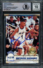 Anfernee Hardaway Autographed 1993-94 Hoops Gold Rookie Card #380 Orlando Magic Auto Grade Gem Mint 10 Beckett BAS #15093373
