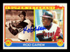 Rod Carew Autographed 1983 Topps Super Veteran Card #201 California Angels Stock #211305
