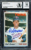 Rod Carew Autographed 1970 Topps Card #290 Minnesota Twins Auto Grade Gem Mint 10 Beckett BAS Stock #211233