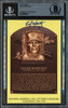 Edgar Martinez Autographed Hall of Fame HOF Plaque Postcard Seattle Mariners Beckett BAS Stock #211251