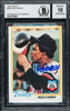 Rod Carew Autographed 1978 Topps Card #580 Minnesota Twins Auto Grade Gem Mint 10 (Miscut) Beckett BAS #12510929