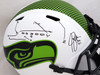 Jim Zorn Autographed Seattle Seahawks Lunar Eclipse White Full Size Speed Replica Helmet Play Call (Chipped) MCS Holo #80098