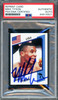Mike Tyson Autographed 1986 Panini Supersport Rookie Retro Reprint Rookie Card #153 PSA/DNA Stock #211862