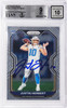 Justin Herbert Autographed 2020 Panini Prizm Rookie Card #325 Los Angeles Chargers BGS 9 Auto Grade Gem Mint 10 Beckett BAS Stock #211828