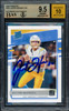 Justin Herbert Autographed 2020 Donruss Rated Rookie Card #303 Los Angeles Chargers BGS 9.5 Auto Grade Gem Mint 10 Beckett BAS Stock #211824