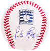Pedro Martinez Autographed Official Hall of Fame HOF Logo Baseball Boston Red Sox Beckett BAS Witness Stock #211749