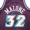 Utah Jazz Karl Malone Autographed Purple & Teal Authentic Mitchell & Ness Jersey Size L Beckett BAS Witness Stock #211884