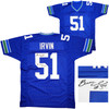 Seattle Seahawks Bruce Irvin Autographed Blue Jersey "SB XLVIII Champs" MCS Holo Stock #211886