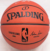 Jordan Poole Autographed Official Spalding Signature Series Basketball Golden State Warriors (Smudge) Beckett BAS Witness #WV05899