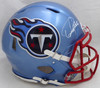 Derrick Henry Autographed Tennessee Titans Full Size Flash Authentic Speed Helmet (Minor Chip) Beckett BAS QR #WN46035
