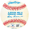 Paul Burris Autographed Official AL Baseball Milwaukee Braves Beckett BAS QR #BH039002