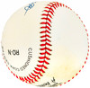 Charles "Red" Barrett Autographed Official NL Baseball Cincinnati Reds, Atlanta Braves Vintage Signature Beckett BAS QR #BH039061