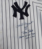 New York Yankees Phil Rizzuto & Tony Kubek Autographed White Russell Jersey Size XL "HOF 94" & "Rookie Of The Year 1957 - AL" Beckett BAS QR #BJ04164