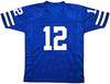 Dallas Cowboys Roger Staubach Autographed Royal Blue Jersey Beckett BAS Witness Stock #212672