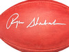 Roger Staubach Autographed Official The Duke Leather Gold Shield Football Dallas Cowboys Beckett BAS Witness Stock #212674