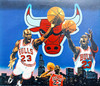 Michael Jordan Autographed 30x40 Chicago's Finest Canvas Photo Chicago Bulls Auto Grade 10 With Artist Proof #23/123 His Jersey Number UDA Holo & Beckett BAS #AC74565