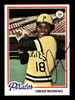 Omar Moreno Autographed 1978 Topps Card #283 Pittsburgh Pirates SKU #213440