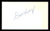 Dale Long Autographed 3x5 Index Card Chicago Cubs, Pittsburgh Pirates (Back Damage) SKU #213693