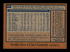 Chet Lemon Autographed 1978 Topps Card #127 Chicago White Sox SKU #213373