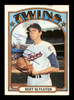 Bert Blyleven Autographed 1972 Topps Card #515 Minnesota Twins SKU #213622