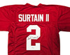 Alabama Crimson Tide Patrick Surtain II Autographed Maroon Jersey Beckett BAS Witness Stock #213091