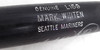 Mark Whiten Autographed Black Louisville Slugger L159 1996 Game Used Bat Seattle Mariners Cracked SKU #214052