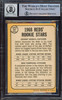 Johnny Bench Autographed 1968 Topps Rookie Card #247A Cincinnati Reds Auto Grade Gem Mint 10 Beckett BAS #14867887