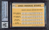 Pete Rose Autographed 1963 Topps Rookie Card #537 Cincinnati Reds Auto Grade Gem Mint 10 "1963 ROY" (Trimmed) Beckett BAS #15496911