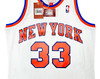 New York Knicks Patrick Ewing Autographed White Authentic Mitchell & Ness 1985-86 HWC Swingman Jersey Size L Beckett BAS Witness Stock #214820