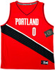 Portland Trailblazers Damian Lillard Autographed Red Fanatics Jersey Size XL Beckett BAS QR Stock #214825