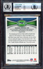 Russell Wilson Autographed 2012 Topps Chrome Rookie Card #40A Seattle Seahawks BGS 9 Auto Grade Gem Mint 10 Beckett BAS Stock #214866