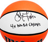 Sue Bird Autographed Authentic White Panel Indoor/Outdoor Basketball Seattle Storm "4X WNBA CHAMPS" Beckett BAS QR Stock #214844