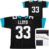 Jacksonville Jaguars Devin Lloyd Autographed Black Jersey Beckett BAS Witness Stock #215005