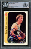 Larry Bird Autographed 1986-87 Fleer Stickers Card #2 Boston Celtics Beckett BAS #14612407