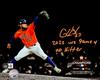 Cristian Javier Autographed 8x10 Photo Houston Astros "2022 WS Game 4 No Hitter" Beckett BAS Witness Stock #215355
