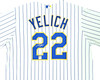Milwaukee Brewers Christian Yelich Autographed White Pinstripe Majestic Jersey Size XL JSA Stock #215528