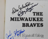 Milwaukee Braves Autographed Book With 5 Signatures SKU #215610