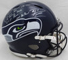 Russell Wilson Autographed Full Size Speed Authentic Helmet Seattle Seahawks "Rookie Year Stats" #3/12 RW Holo #1347