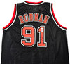 Chicago Bulls Dennis Rodman Autographed Black Jersey JSA Stock #215736