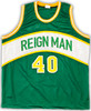 Seattle Supersonics Shawn Kemp Autographed Green Jersey JSA Stock #215746