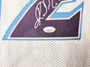 Utah Jazz Karl Malone Autographed White Jersey JSA Stock #215763