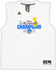 Golden State Warriors Stephen Curry Autographed White Adidas 2017 NBA Finals Champions Jersey Size XL Beckett BAS QR Stock #215825