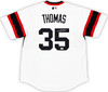 Chicago White Sox Frank Thomas Autographed White Nike Jersey Size L Beckett BAS Witness Stock #215874